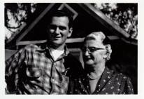 Dad and his mom Mabel Brandt 1955